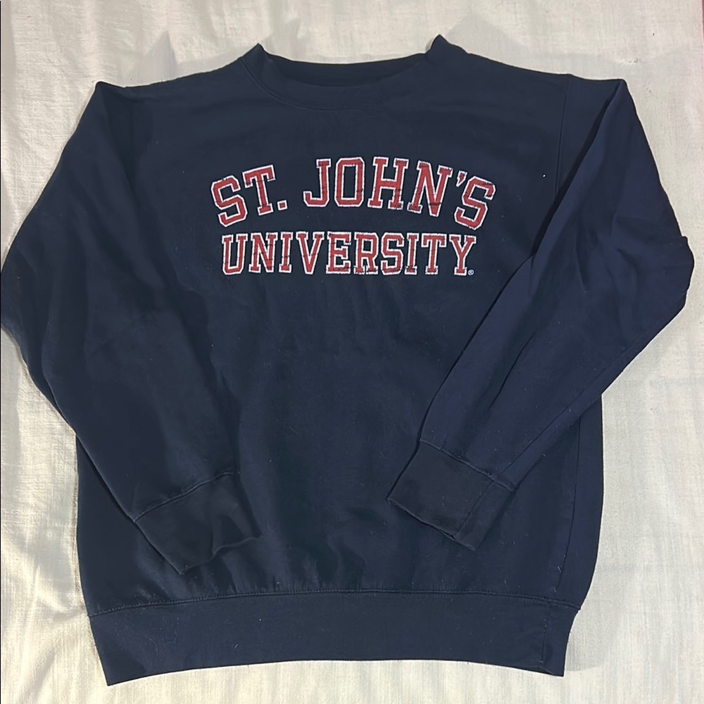 St. John's University Navy Crewneck Sweater- M
